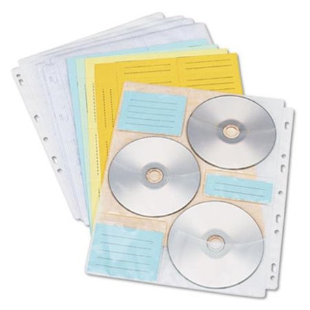 INNOVERA Innovera 39301 Two-Sided CD-DVD Pages for Three-Ring Binder; 10-Pack 39301
